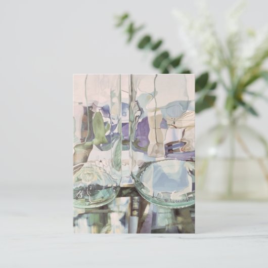 Green Transparency Briefkaart (Staand voorkant)