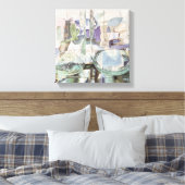 Green Transparency Canvas Afdruk (Insitu (Slaapkamer))