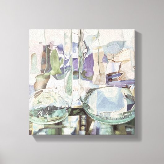 Green Transparency Canvas Afdruk (Voorkant)