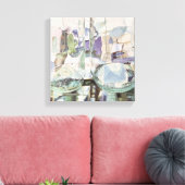 Green Transparency Canvas Afdruk (Insitu (Woonkamer))