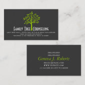 Green Tree Family Counceding Life Coach Spiritueel Visitekaartje (Voorkant / Achterkant)
