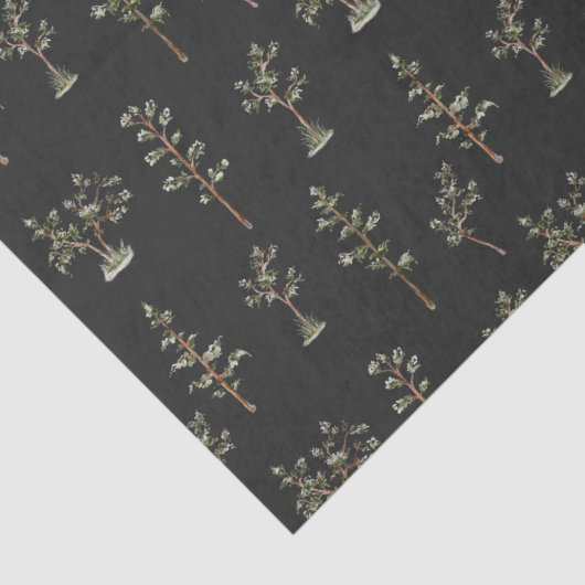 Green Tree Forest-patroon Tissuepapier (Detail)