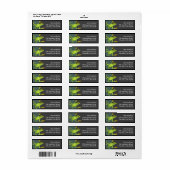 Green Tree Frog Retouradreslabels Etiket (Full Sheet)