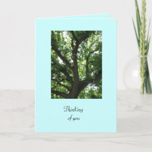 Green Tree Get Well Card Kaart