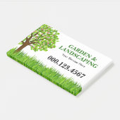 Green Tree Grass Landscaping Service Business Post-it® Notes (Schuin)