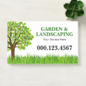 Green Tree Grass Landscaping Service Business Post-it® Notes (Kantoor)