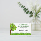 Green Tree Grass Lawn Care Services Visitekaartje (Staand voorkant)