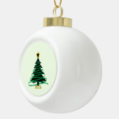 Green Tree Keramische Bal Ornament (Rechts)