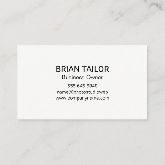 Green Tree Logo | Golfbaan landschap Visitekaartje (Achterkant)