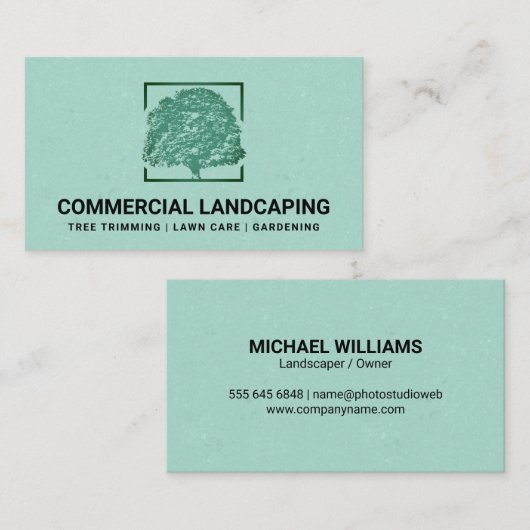 Green Tree Logo | Landschapsarchitectuur Visitekaartje (Voorkant / Achterkant)