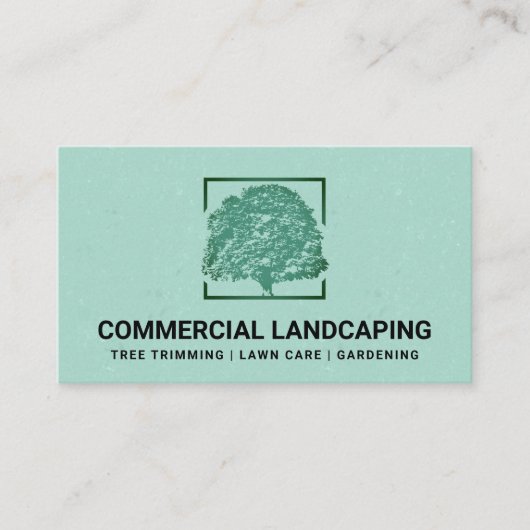 Green Tree Logo | Landschapsarchitectuur Visitekaartje (Voorkant)