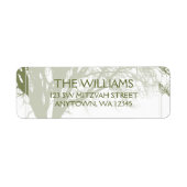 Green Tree of Life Bar Mitzvah Etiket (Voorkant)