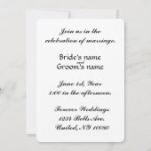 Green Tree of Life Wedding Invitation Kaart (Achterkant)