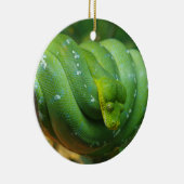 Green Tree Python Snake Keramisch Ornament (Rechts)