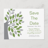 Green Tree Sla de datum POST KAART! Aankondigingskaart (Voorkant)