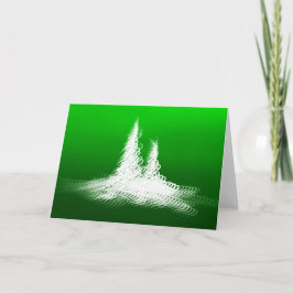 Green Trees 2025 - Christmas/Holiday Card Bedankkaart