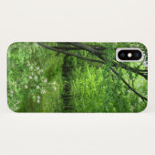 Green Trees Forest Natuur Hiking iPhone X Hoesje (Achterkant (horizontaal))