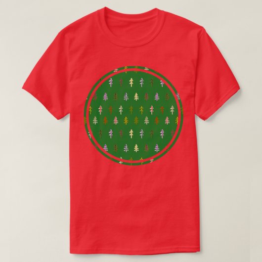 Green Trees Natuur Circle Graphic T-shirt (Design voorkant)