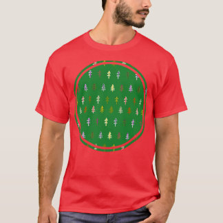 Green Trees Natuur Circle Graphic T-shirt