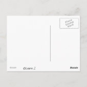 Green Trees Peace Sign Blank Art Card Briefkaart (Achterkant)