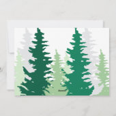Green Trees Script Corporate Modern Christmas Feestdagenkaart (Achterkant)