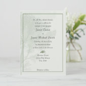 Green Trees Wedding Invitations Kaart (Staand voorkant)