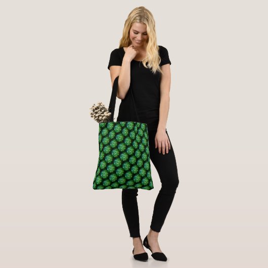 "Green Trellis" schouder Tas (Op model)