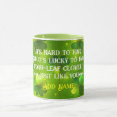 Green Trendy St Patrick's Day Clover Collectie Mok (Midden)