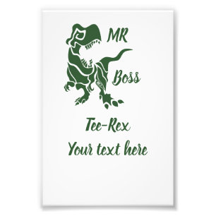 Green Trex de baas Dino Foto Afdruk