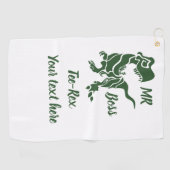 Green Trex de baas Dino Golfhanddoek (Horizontaal)