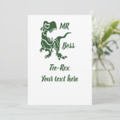 Green Trex de baas Dino Kaart (Staand voorkant)