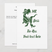 Green Trex de baas Dino Kaart (Voorkant / Achterkant)