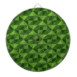 Green Triangle Artistic Abstract Patroon Dartbord