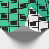 Green Triangle Harlequin Cadeaupapier (Hoek)