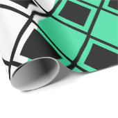 Green Triangle Harlequin Cadeaupapier (Rol Hoek)