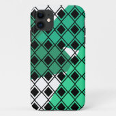 Green Triangle Harlequin Case-Mate iPhone Case (Achterkant)