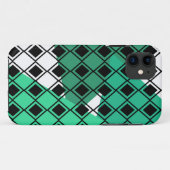 Green Triangle Harlequin Case-Mate iPhone Case (Achterkant (horizontaal))