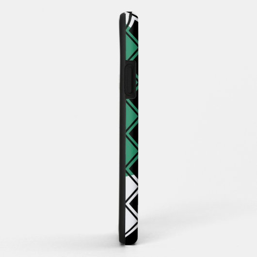 Green Triangle Harlequin Case-Mate iPhone Case (Achterkant/rechts)