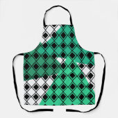 Green Triangle Harlequin Schort (Voorkant)