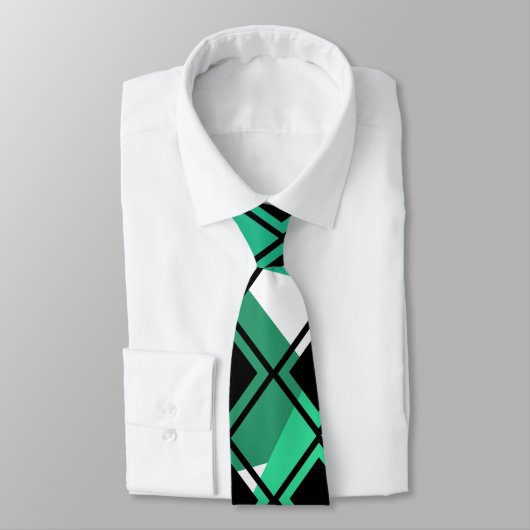 Green Triangle Harlequin Stropdas (Gebonden)