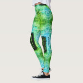 Green Triangles Cyberpunk Leggings (Links)