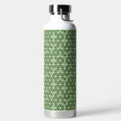 Green Triangles Pattern Water Bottle Waterfles (Links)