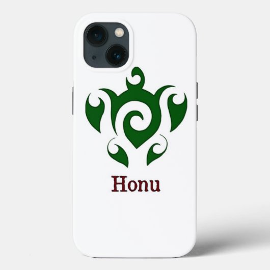Green Tribal Hawaiian Zee Turtle Case-Mate iPhone Case (Achterkant)