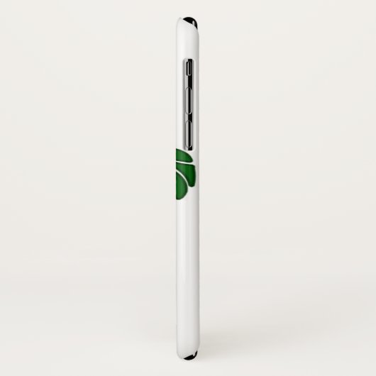 Green Tribal Honu Zee Turtle on White Case-Mate iPhone Case (Achterkant/links)