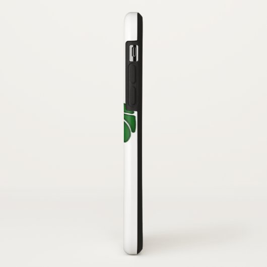 Green Tribal Honu Zee Turtle on White Case-Mate iPhone Case (Achterkant/links)