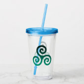 Green Tris Acryl Drinkbeker (Achterkant)