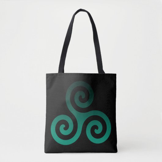 Green Tris Black Tote Bag (Voorkant)