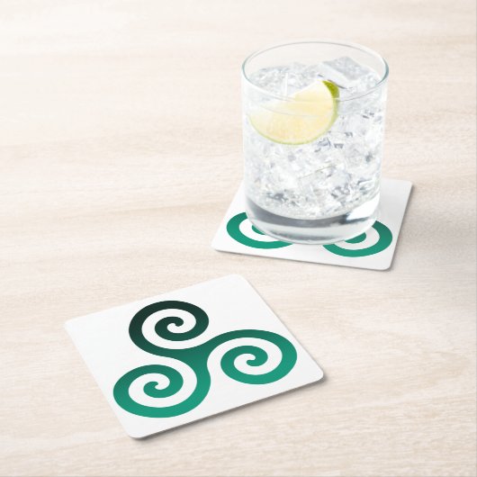 Green Tris Kartonnen Onderzetters (Insitu)