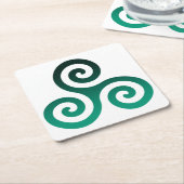 Green Tris Kartonnen Onderzetters (Schuin)