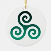Green Tris Keramisch Ornament (Voorkant)